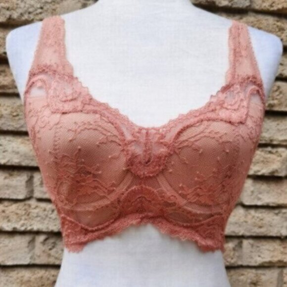 Victoria's Secret blush pink lace corset bra - Picture 1 of 11